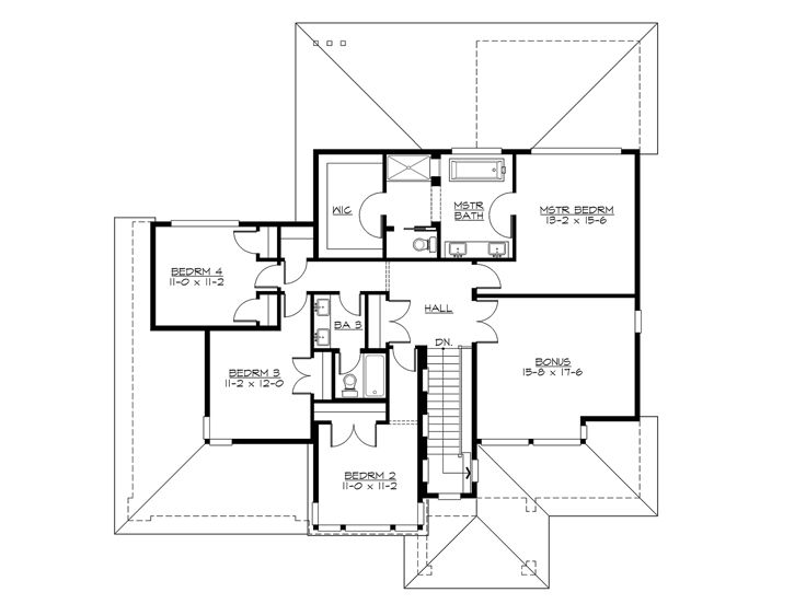2nd Floor Plan, 035H-0128
