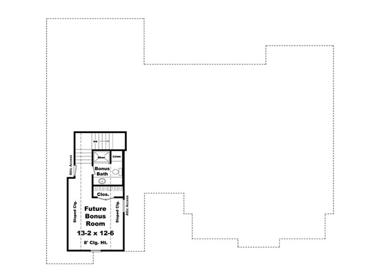2nd Floor Plan, 001H-0163