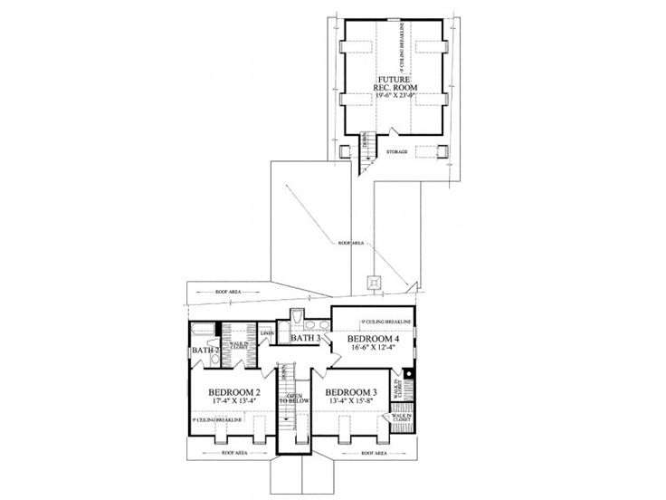 2nd Floor Plan, 063H-0051