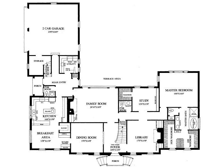 1st Floor Plan, 063H-0188
