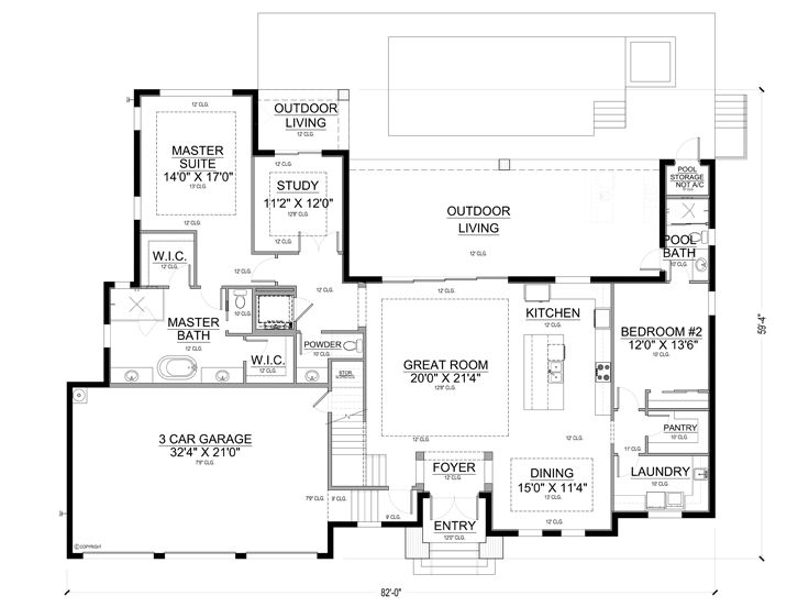1st Floor Plan, 070H-0083