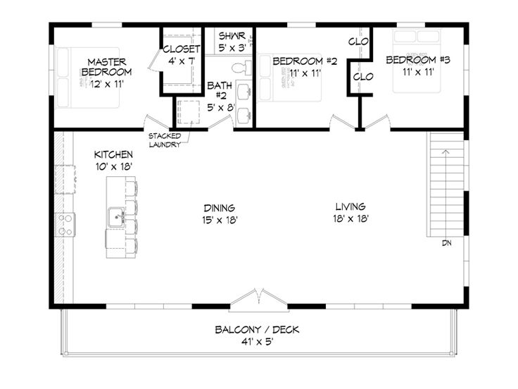 2nd Floor Plan, 062G-0271