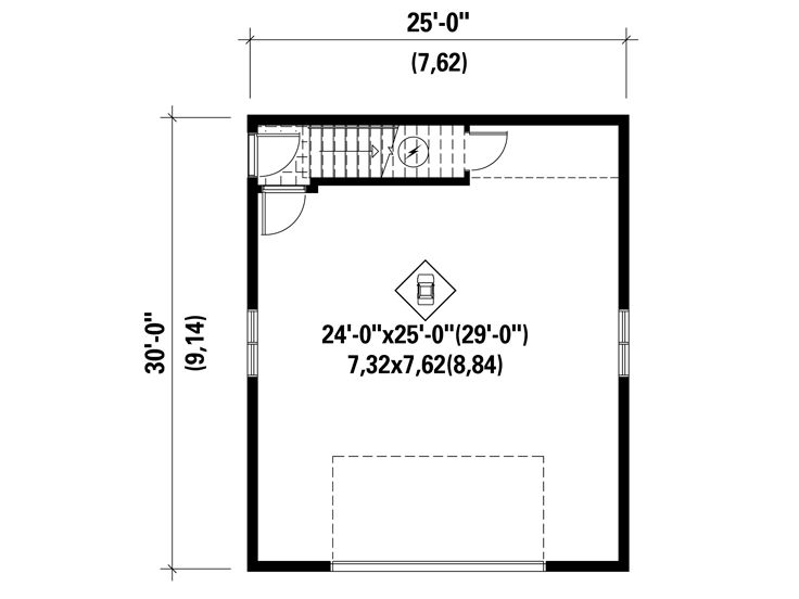 1st Floor Plan, 072G-0030