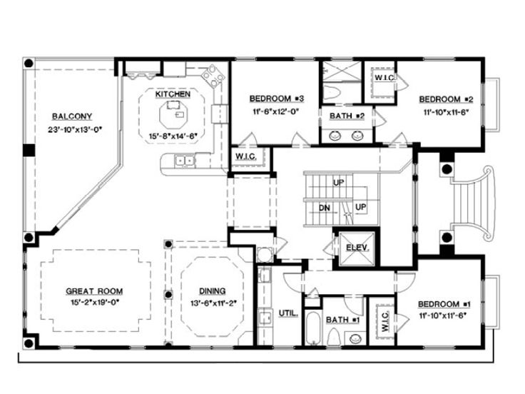 1st Floor Plan, 037H-0117