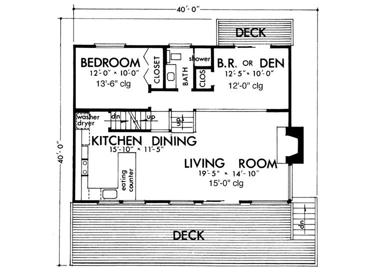 1st Floor Plan, 022H-0012