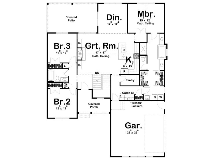 Floor Plan, 050H-0177