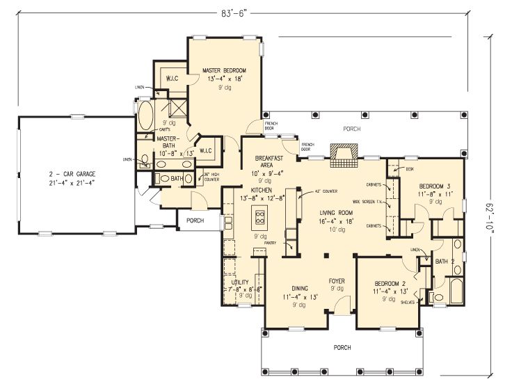 Floor Plan, 054H-0109