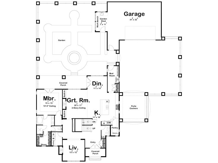 1st Floor Plan, 050H-0433
