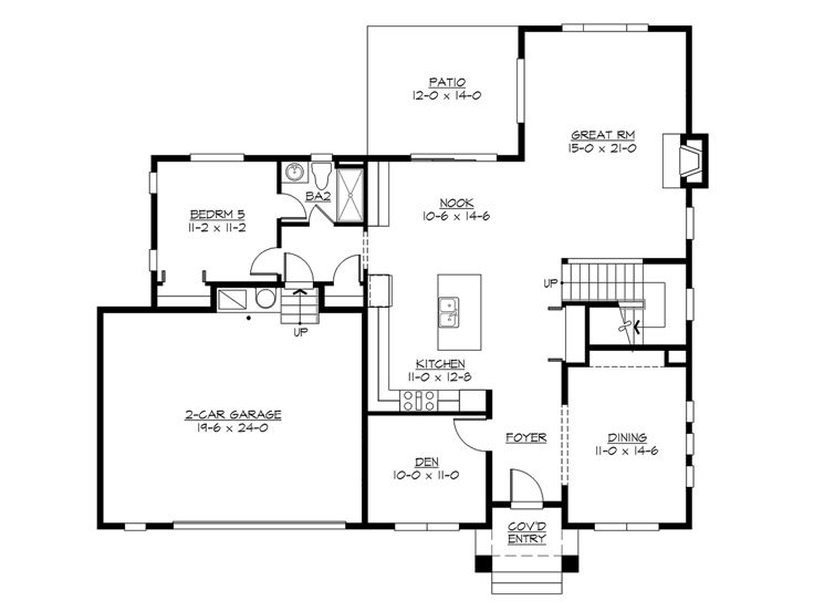 1st Floor Plan, 035H-0141