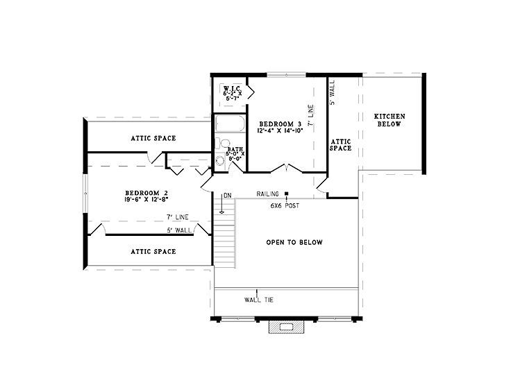 2nd Floor Plan, 025L-0011