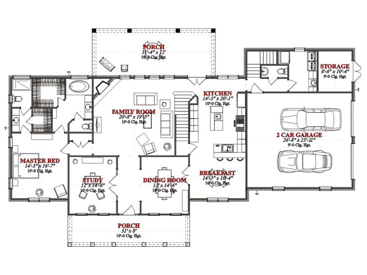 1st Floor Plan, 073H-0059
