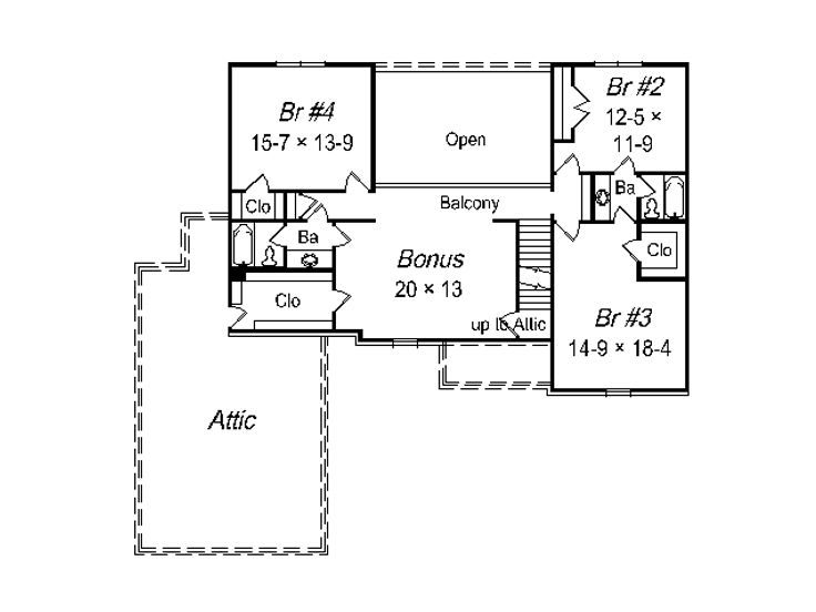 2nd Floor Plan, 061H-0117