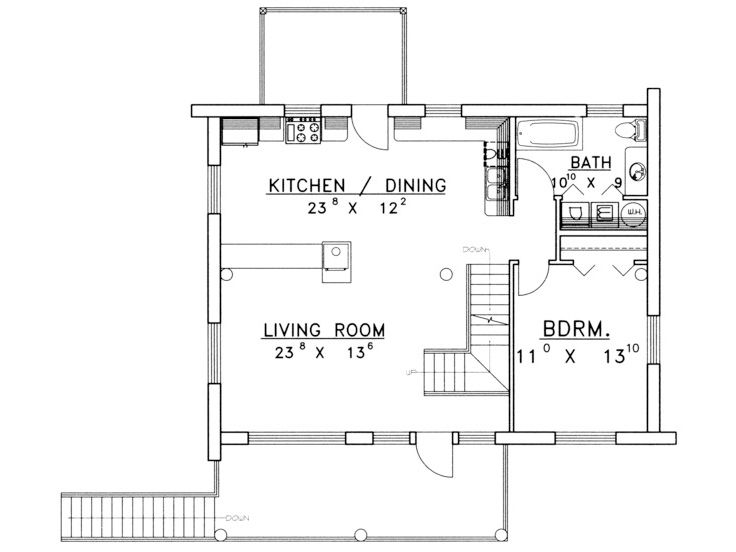 1st Floor Plan, 012L-0043