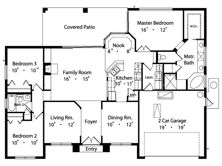 Floor Plan, 043H-0038