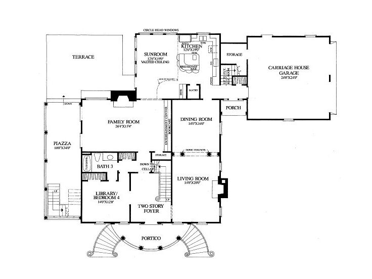 1st Floor Plan, 063H-0173
