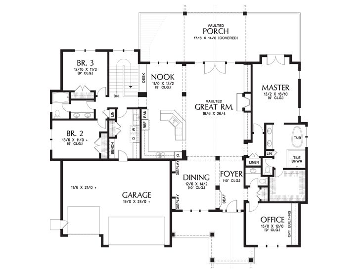Floor Plan, 034H-0313