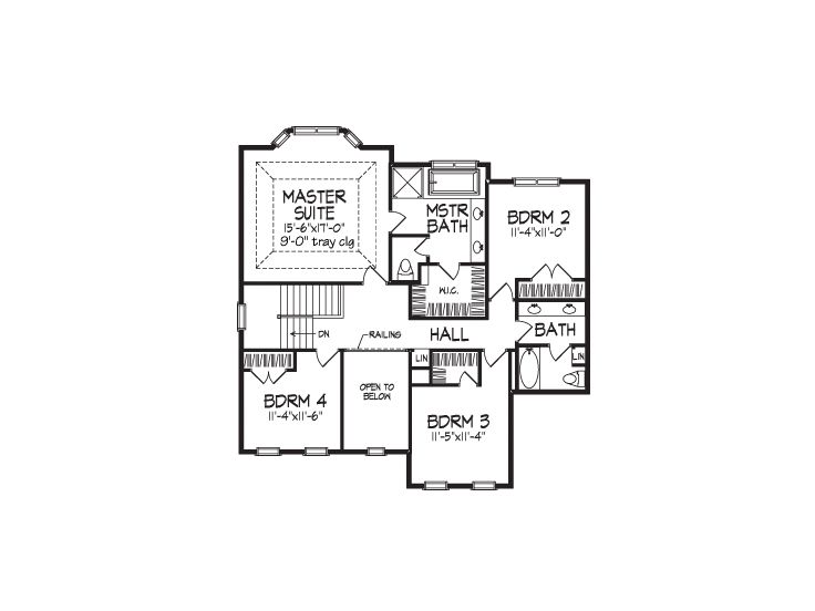 2nd Floor Plan, 022H-0108