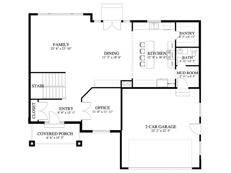 1st Floor Plan, 065H-0067