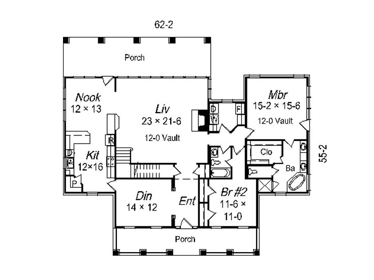 1st Floor Plan, 061H-0103