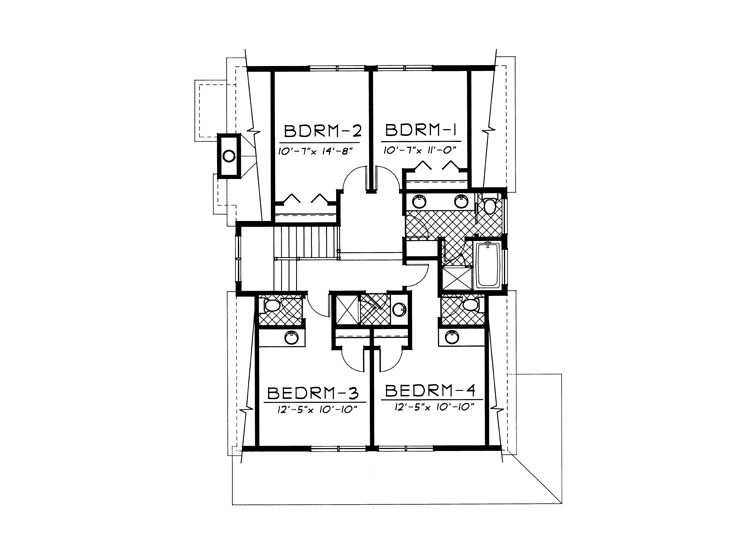 2nd Floor Plan, 026H-0074