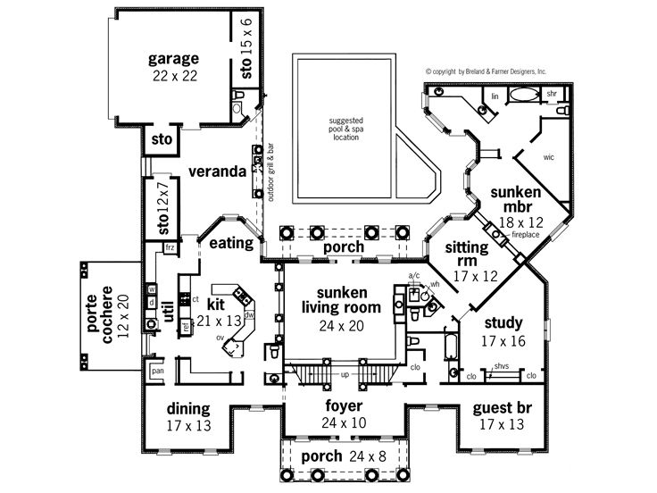 1st Floor Plan, 021H-0197