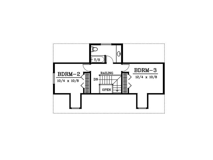 2nd Floor Plan, 026H-0073