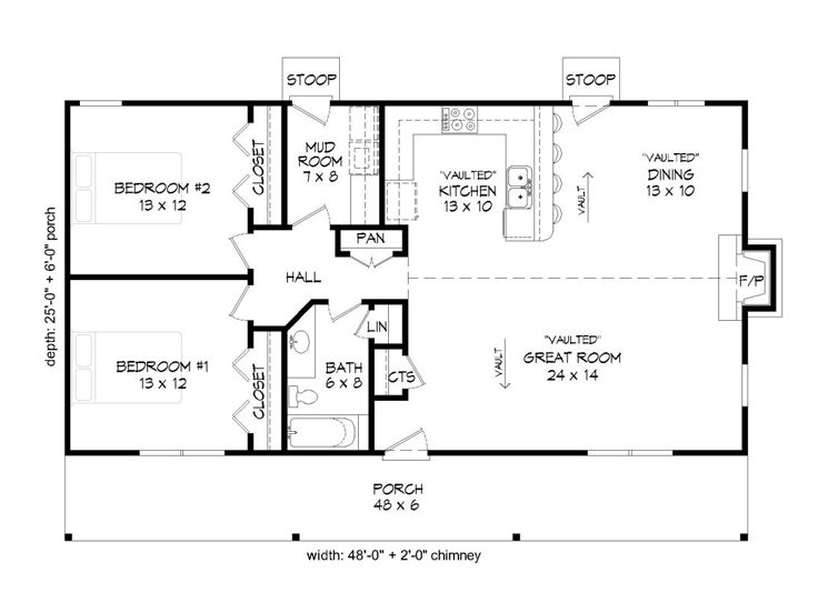 Floor Plan, 062H-0078
