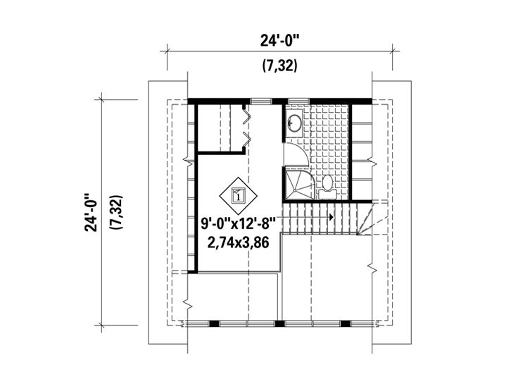 2nd Floor Plan, 072H-0214