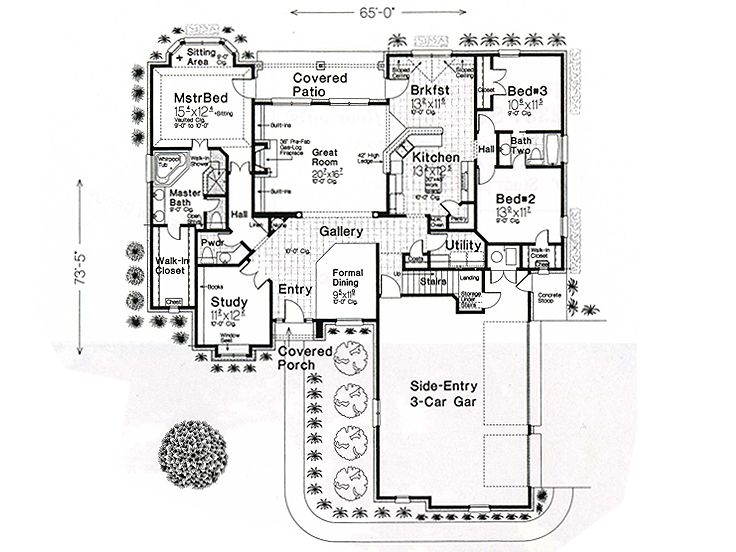 1st Floor Plan, 002H-0050