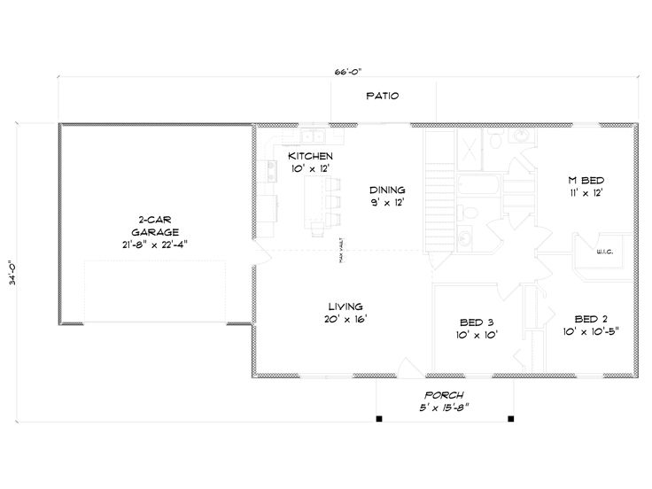1st Floor Plan, 083H-0002