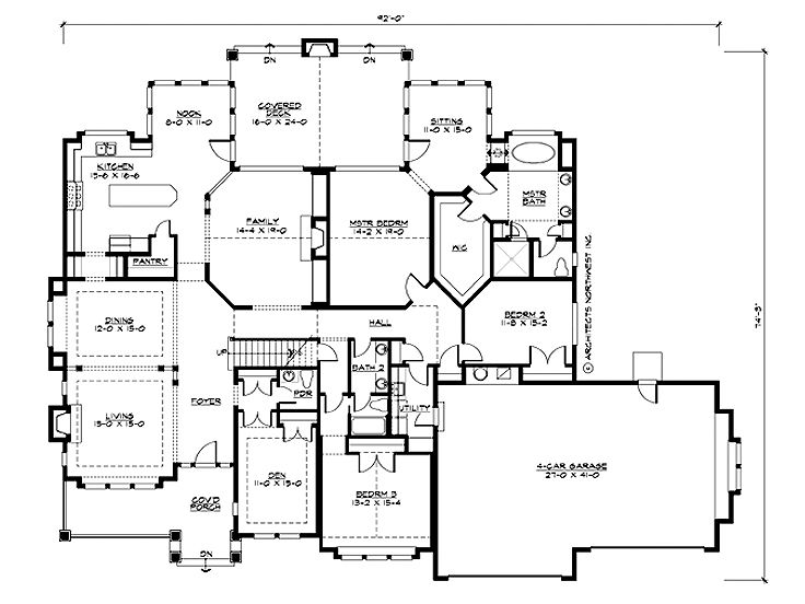 1st Floor Plan, 035H-0074