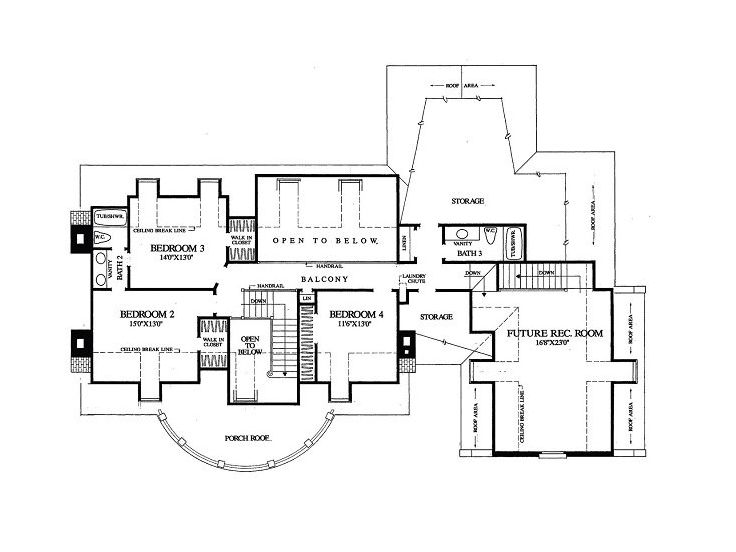 2nd Floor Plan, 063H-0140
