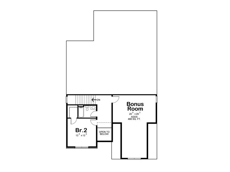 2nd Floor Plan, 031H-0283