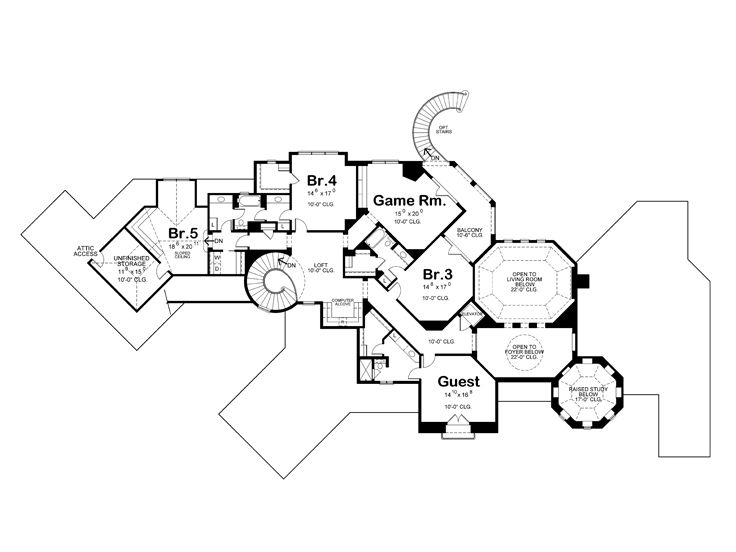 2nd Floor Plan, 031H-0232