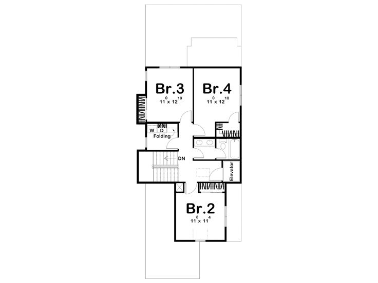 3rd Floor Plan, 050H-0461