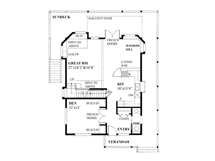 1st Floor Plan, 010H-0026
