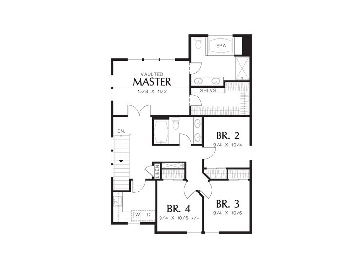 2nd Floor Plan, 034H-0319