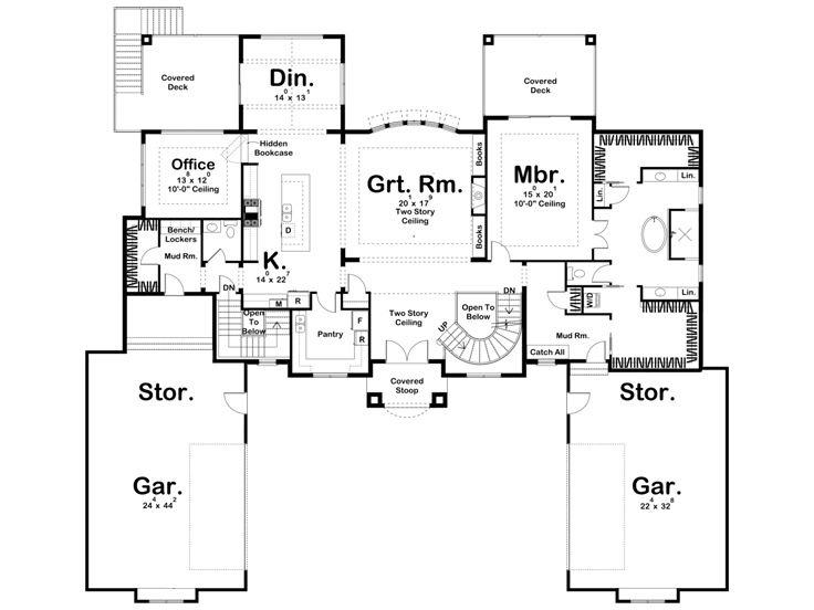 1st Floor Plan, 050H-0251