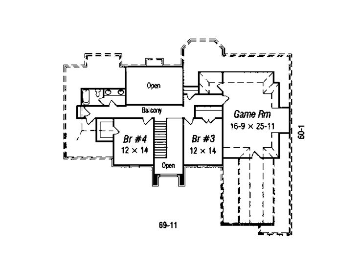 2nd Floor Plan, 061H-0120
