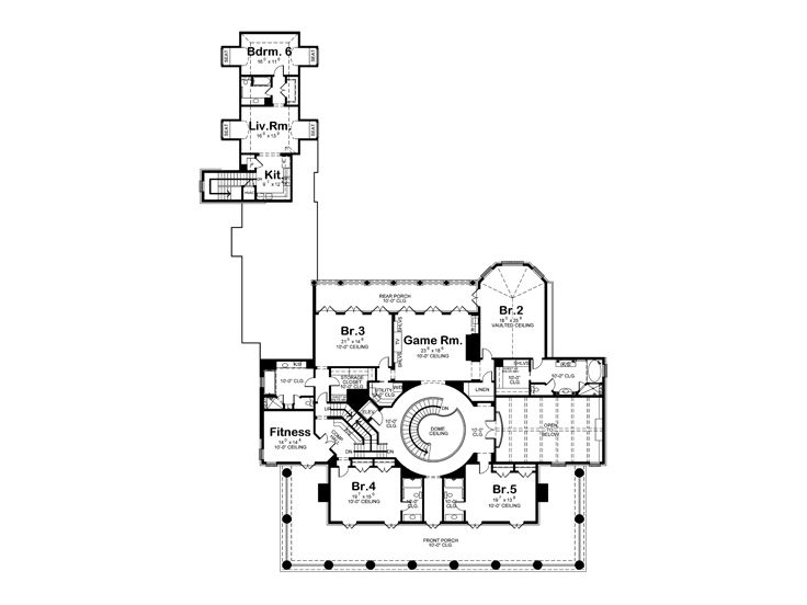 2nd Floor Plan, 031H-0237