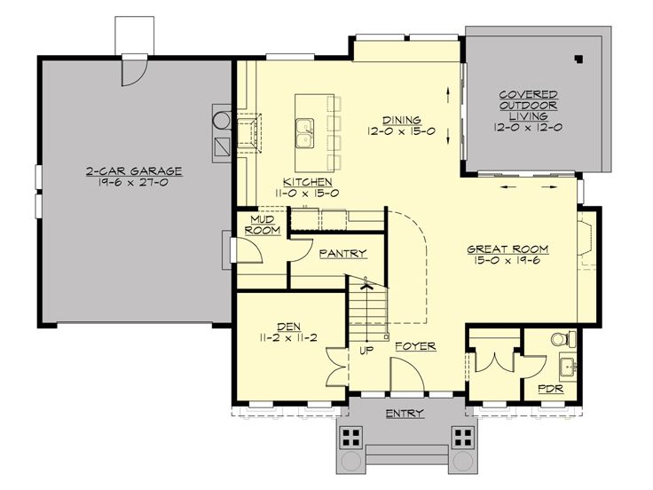 1st Floor Plan, 035H-0118