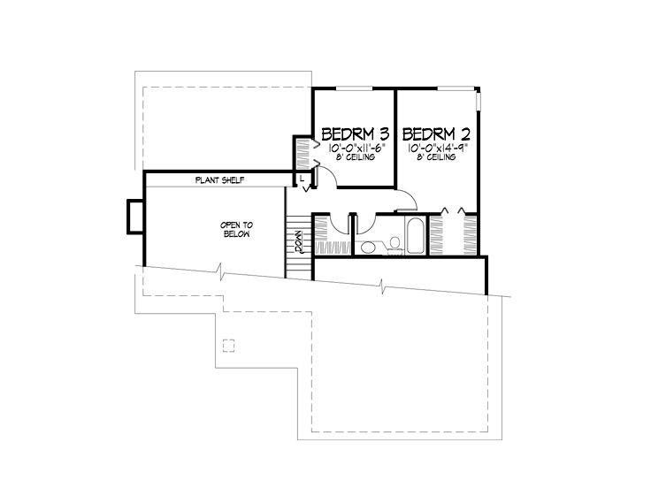 2nd Floor Plan, 022H-0070
