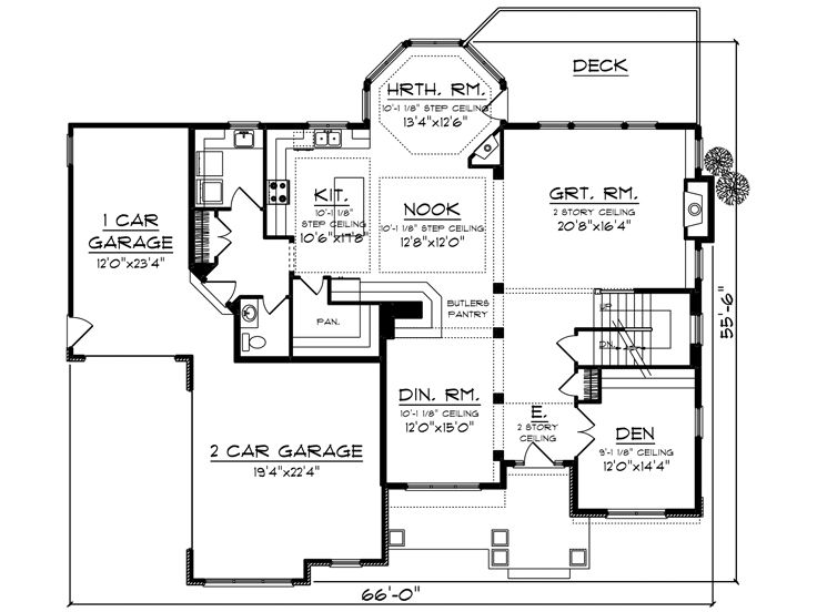 1st Floor Plan, 020H-0399
