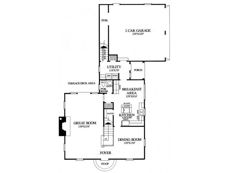 1st Floor Plan, 063H-0092