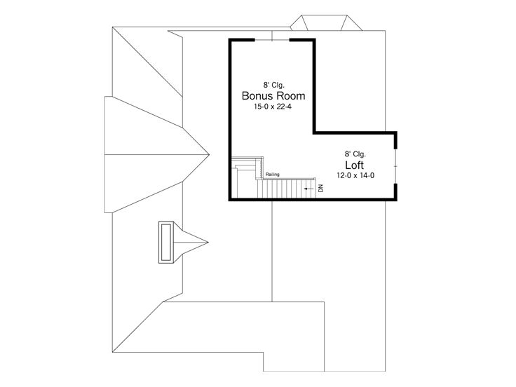 2nd Floor Plan, 023H-0093