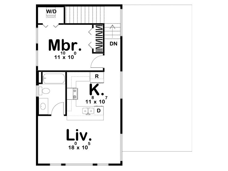 2nd Floor Plan, 050G-0111