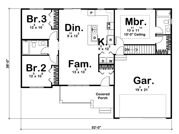 Floor Plan, 050H-0123