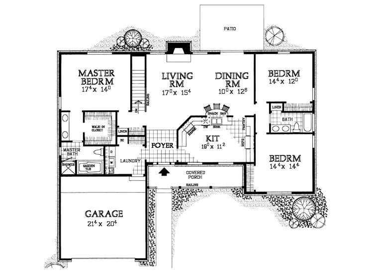 Floor Plan, 057H-0028