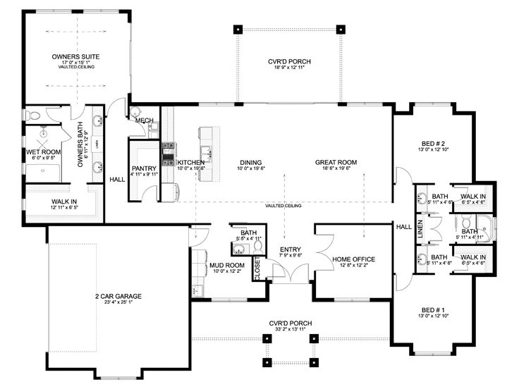Floor Plan, 065H-0109