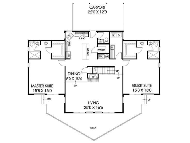 1st Floor Plan, 013H-0004